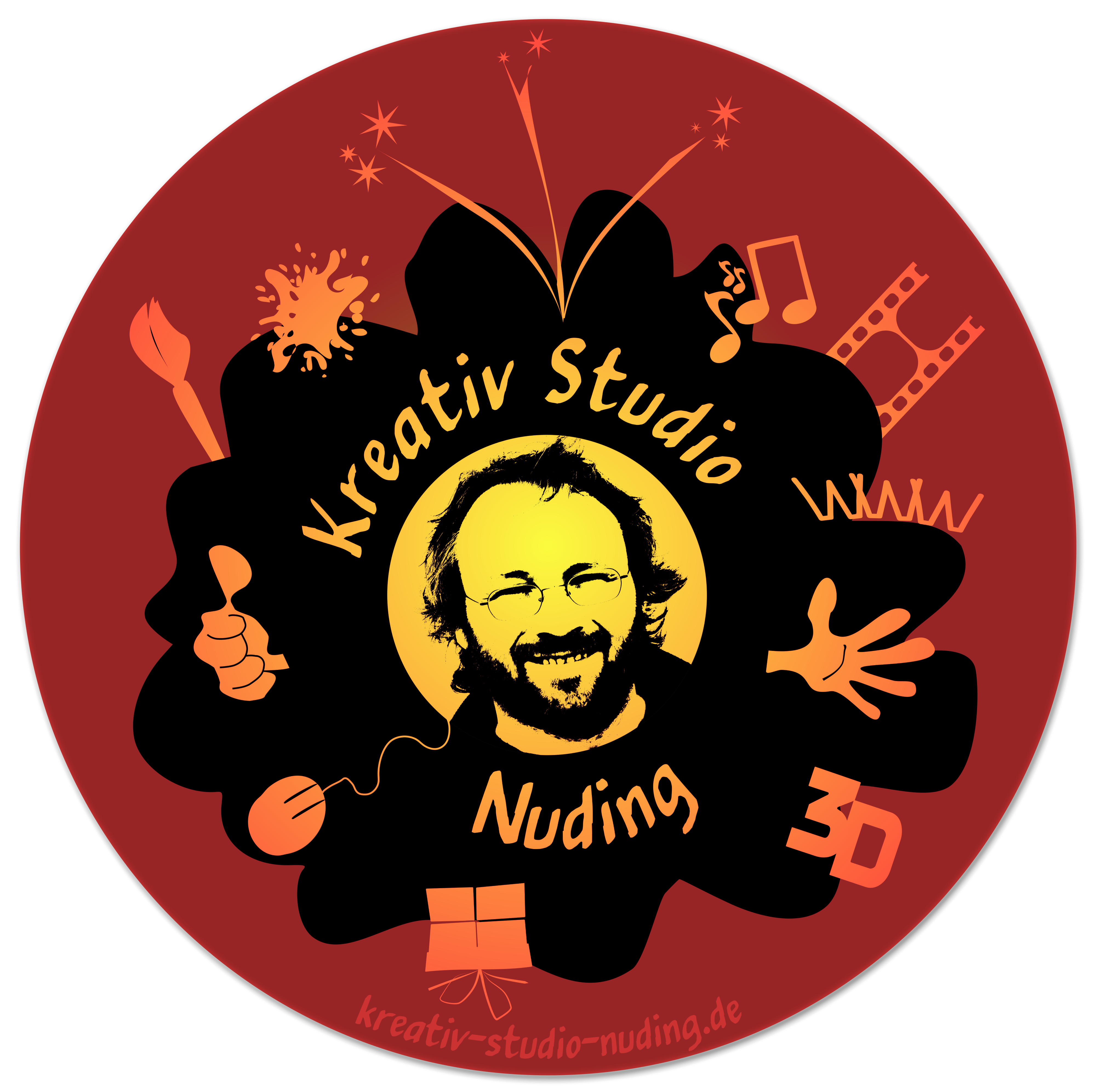 Kreativ Studio Nuding 2D Logo mit Krita - 3D Logos aus 2D Vorlagen
