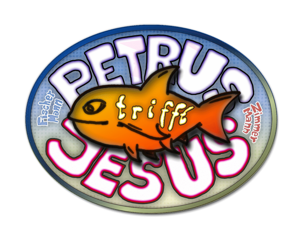 2dVORLAGE Petrus trifft Jesus Logo